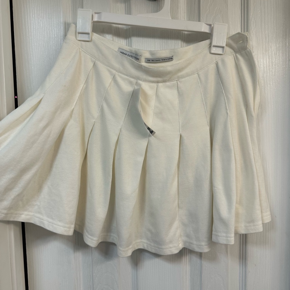 Urban Outfitters Cream Skater Mini Skirt NWT